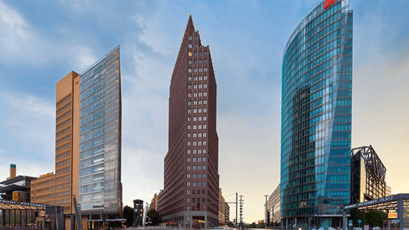 Modern office building complex